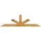Ekena Millwork Saratoga Rough Sawn Timber Gable Bracket, Western Red Cedar, 96"W x 28"H x 4"D x 6"F, 7/12 Pitch GBW096X28X0406SAR00RWR - alternate 1